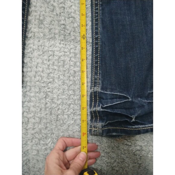 MEK Distressed Denim Bootcut Jeans Size 27 - Picture 10 of 12